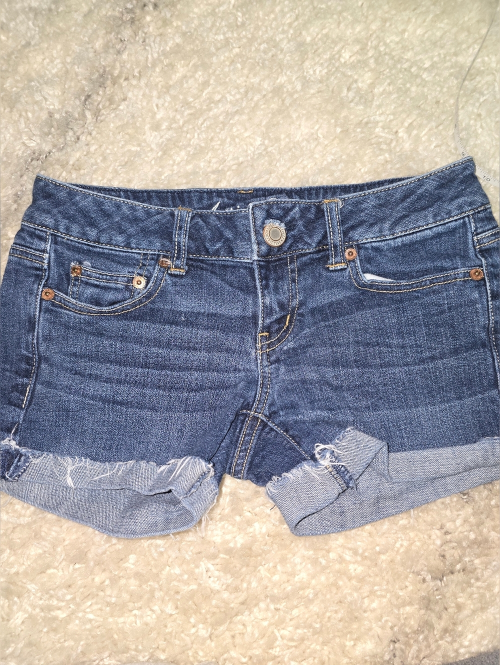 American Eagle Outfitters Dark Blue Denim Jean Shorts
